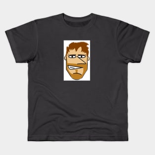 Brown bearded man Kids T-Shirt